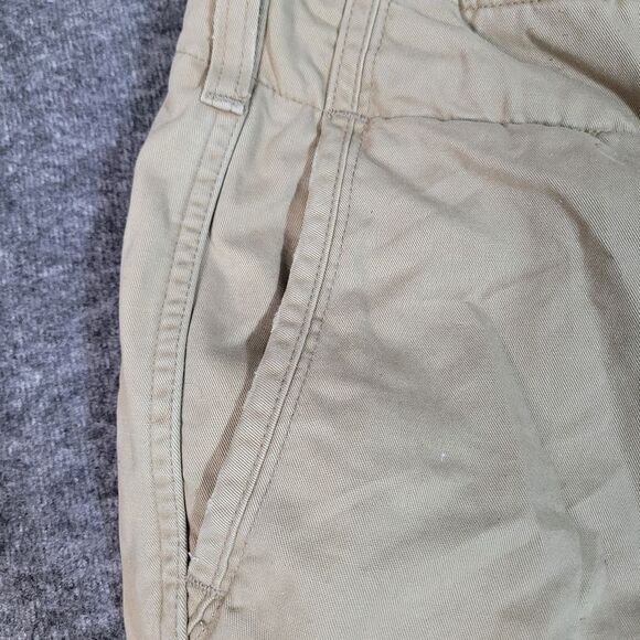 Abercrombie & Fitch Men's 28 Cargo Khaki Distressed Grunge Paratrooper New - Picture 5 of 12